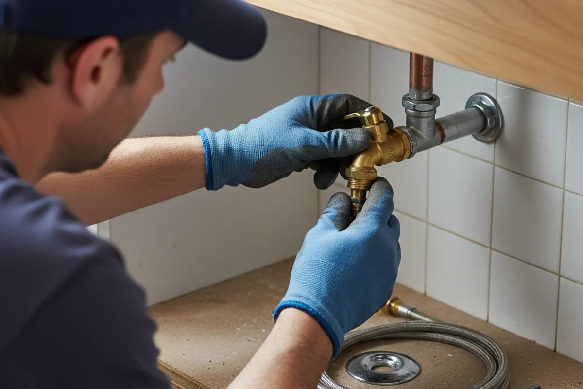 Shutoff valve and fitting work during Emergency Plumbing in Fromberg